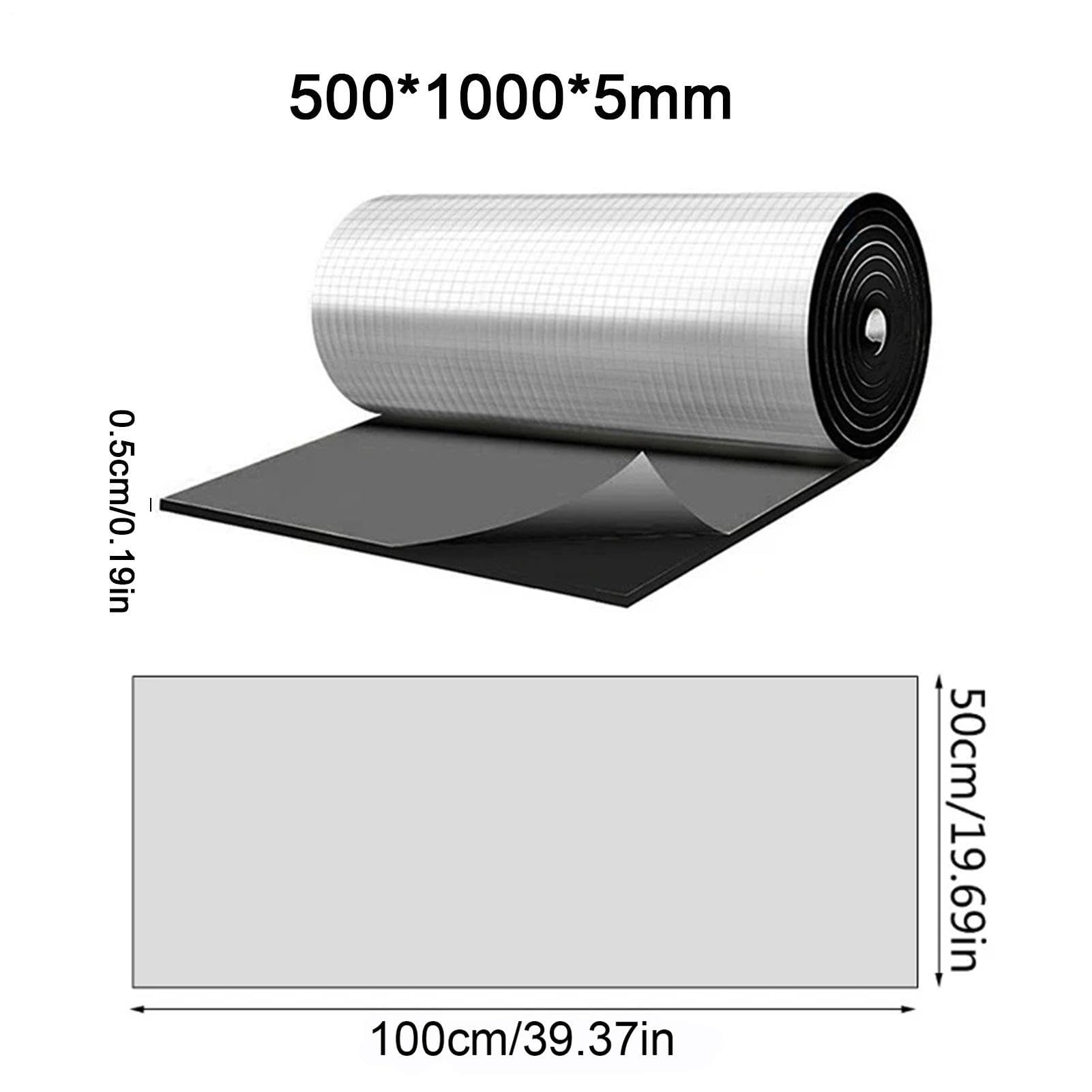 Pannello Isolante Termico Autoadesivo per Cofano Motore Auto 100 x 50 cm