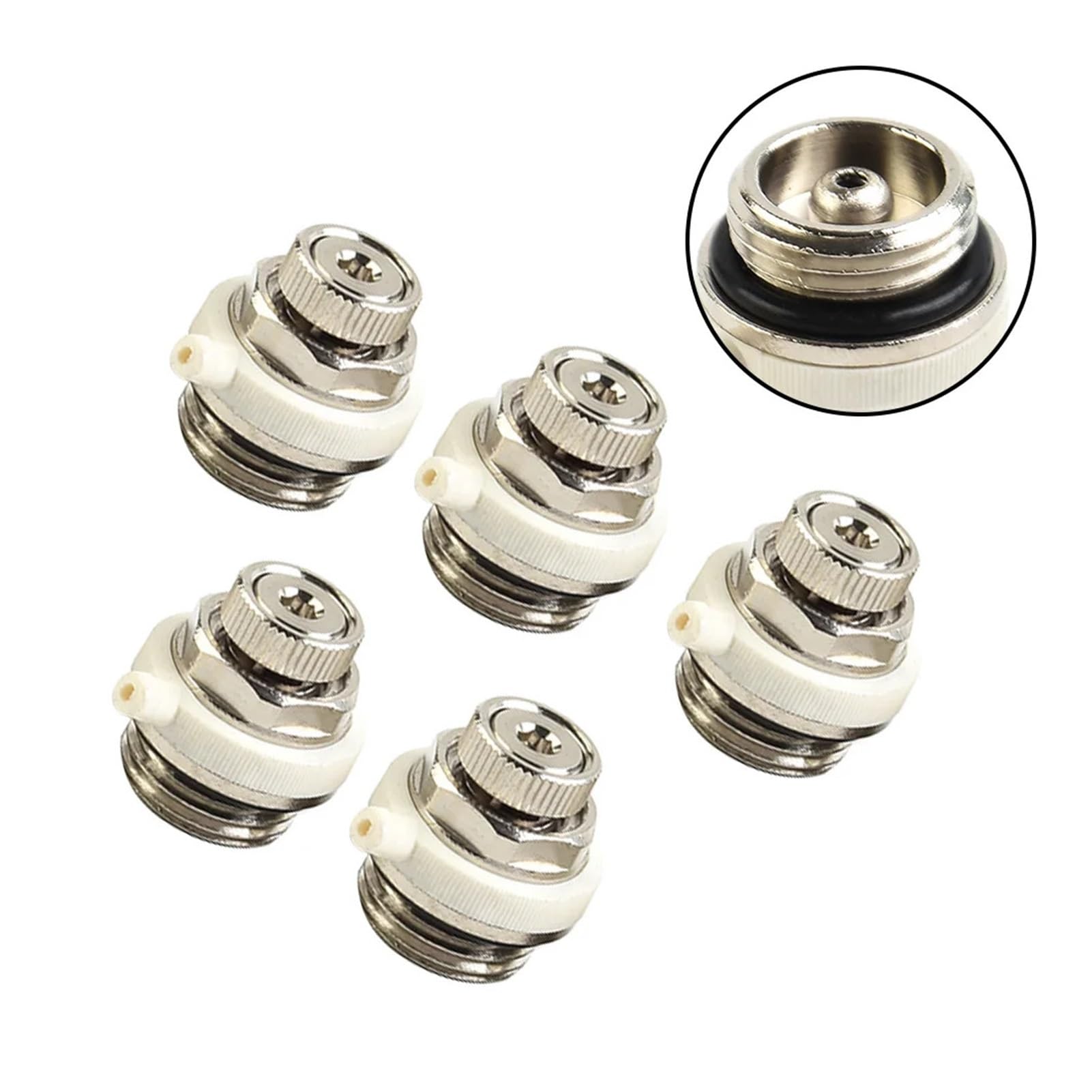Purgador de Aire de la válvula del radiador 1/2/3/5 Piezas 1/2 27x26x26 mm Corte automático Otras mejoras for el hogar(3pcs)