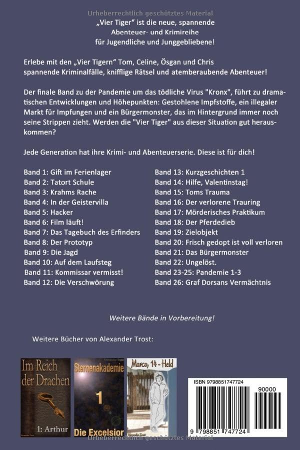 Miniatura 2 de Vier Tiger Pandemie 3 Das Fieber bricht (German Edition)