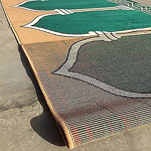 Image of Sifa Carpet Hand Washable Zanamaz Prayer Carpet for Masjid(Mosque) - 4x90 Feet Green Color