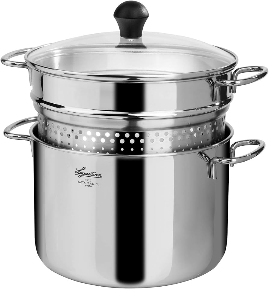 Lagostina ステンレススチールパスタ鍋3L USED Amazon.com: Lagostina Pasta Maiola - 18/10 stainless steel - For
