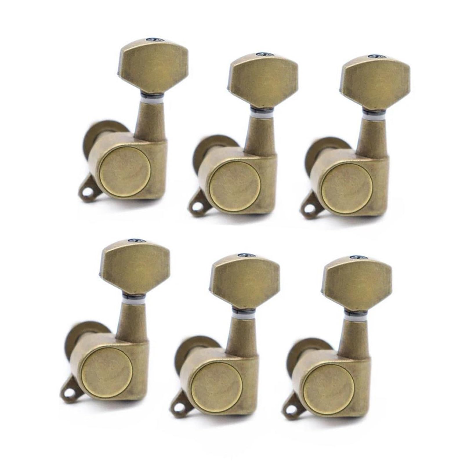 Guitar String Tuning Pegs Tuners Machine Head Small Square Handle 3L3R 6R 6L For ST LP Electric Guitar(6L)