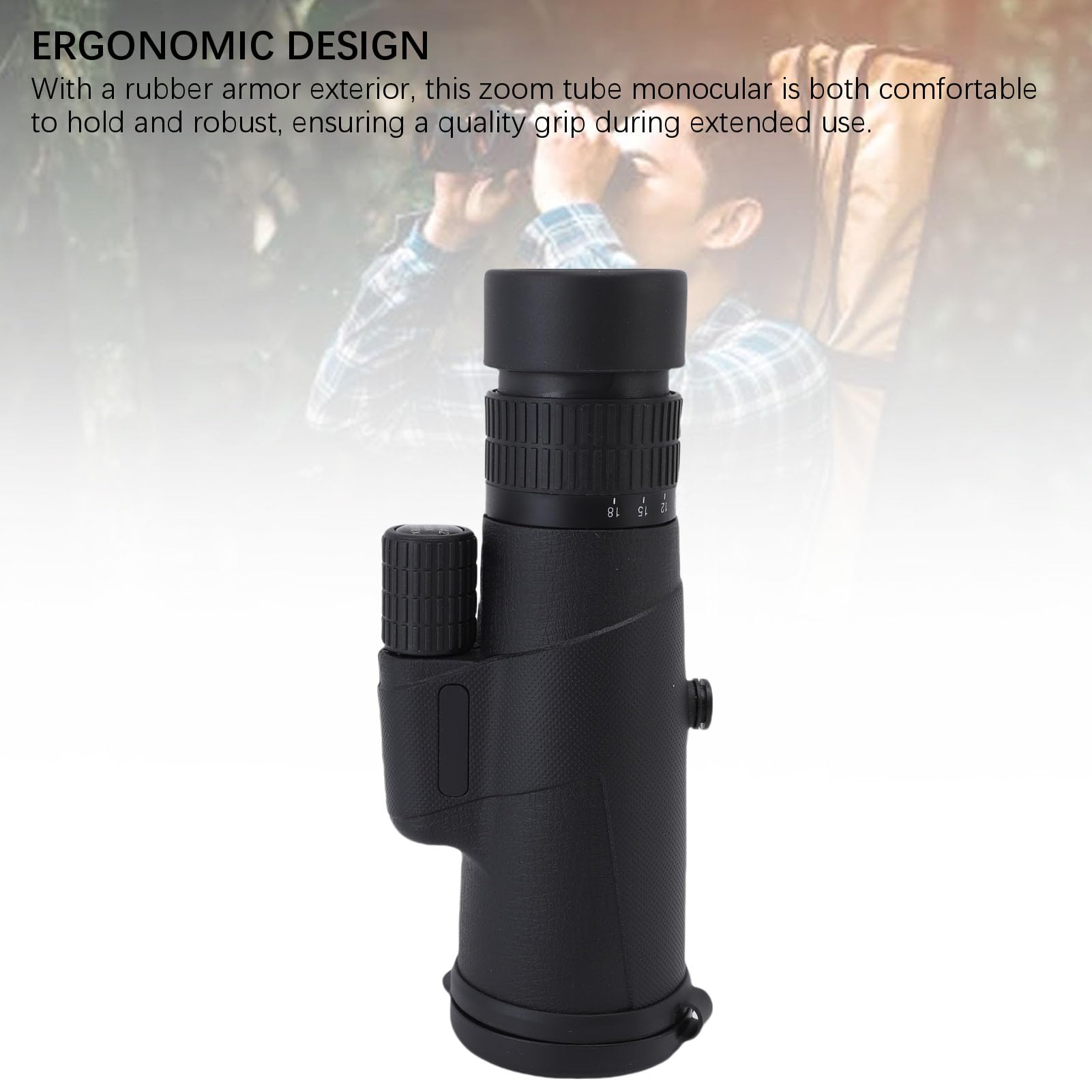 Télescope Monoculaire Zoom 6-18x42 Images Lumineuses et Claires Télescope Monoculaire pour L'observation des Oiseaux en Voyage, de Conception Ergonomique pour Les Amateurs de Plein Air