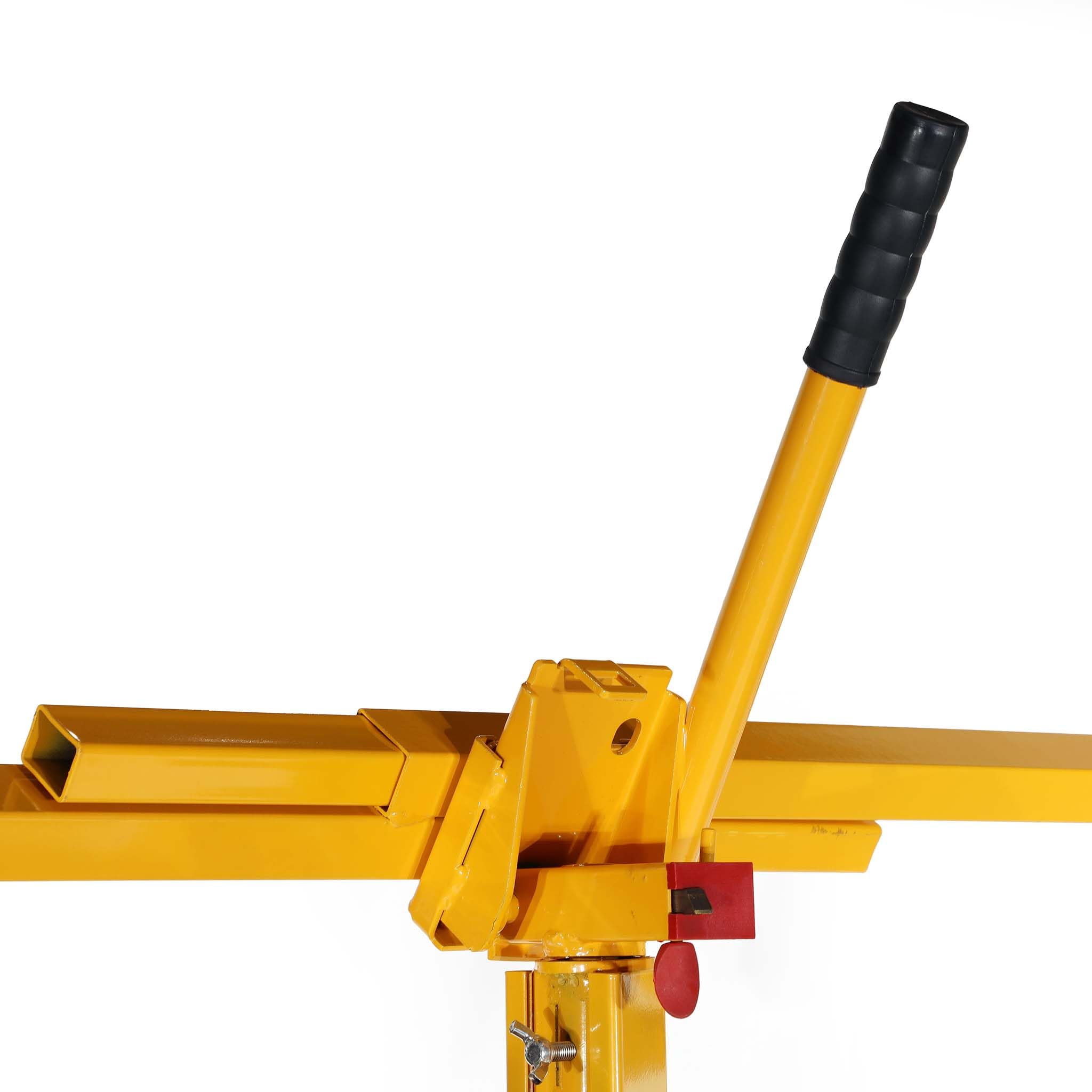 Podnośnik panelowy Wiltec do maks. 75 kg, wysokość 138-338 cm, pomoc w montażu płyt kartonowo-gipsowych, podnośnik panelowy uchylny z 4 kółkami z hamulcem postojowym