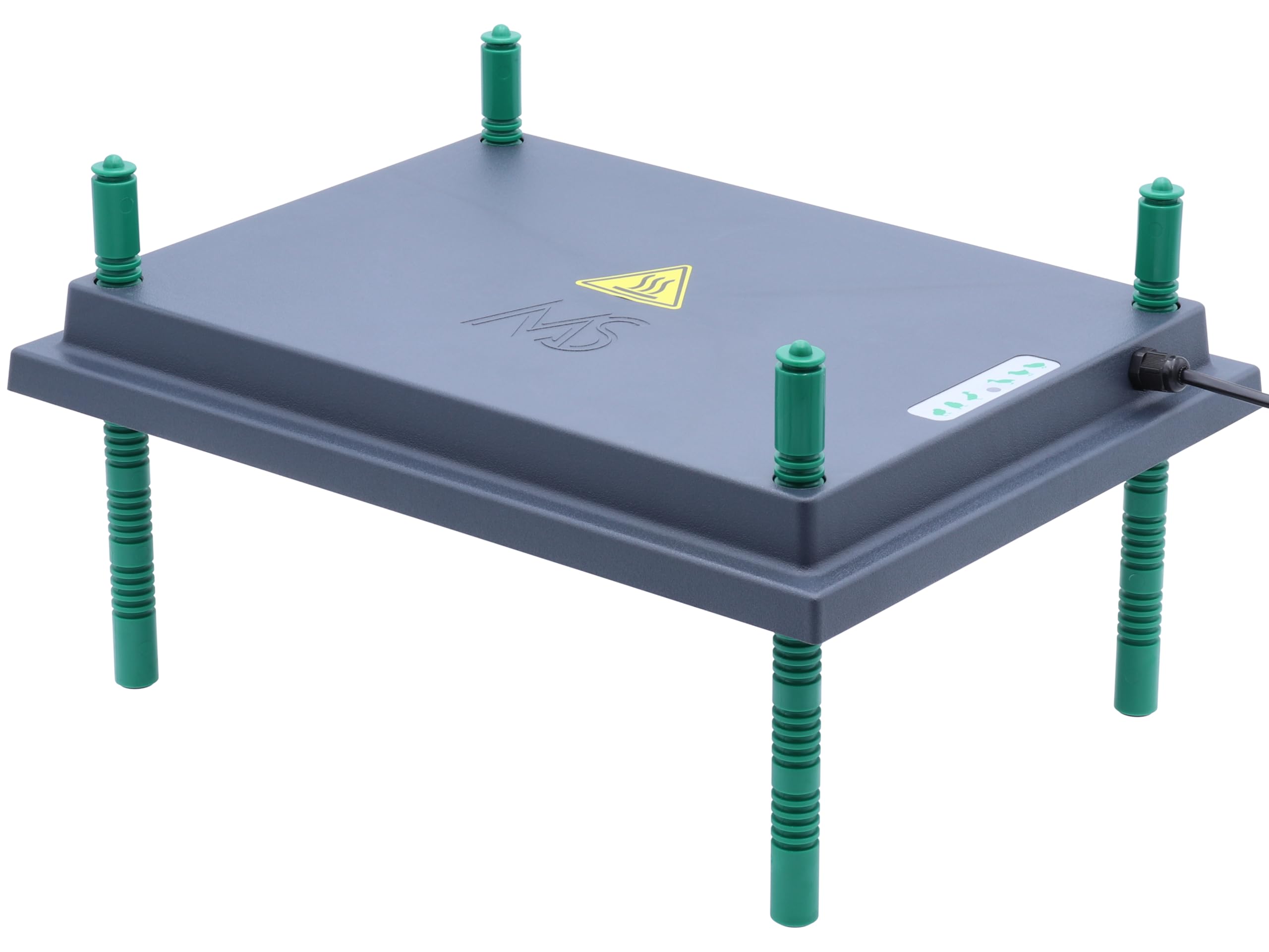 Küken Aufzucht Set - Wärmeplatte 30x40cm (30W, 230V) - Heizplatte für die Kükenaufzucht + 1,5L Tränke + 1kg Futtertrog - effizient & sparsam - geeignet für Geflügel & Hühner