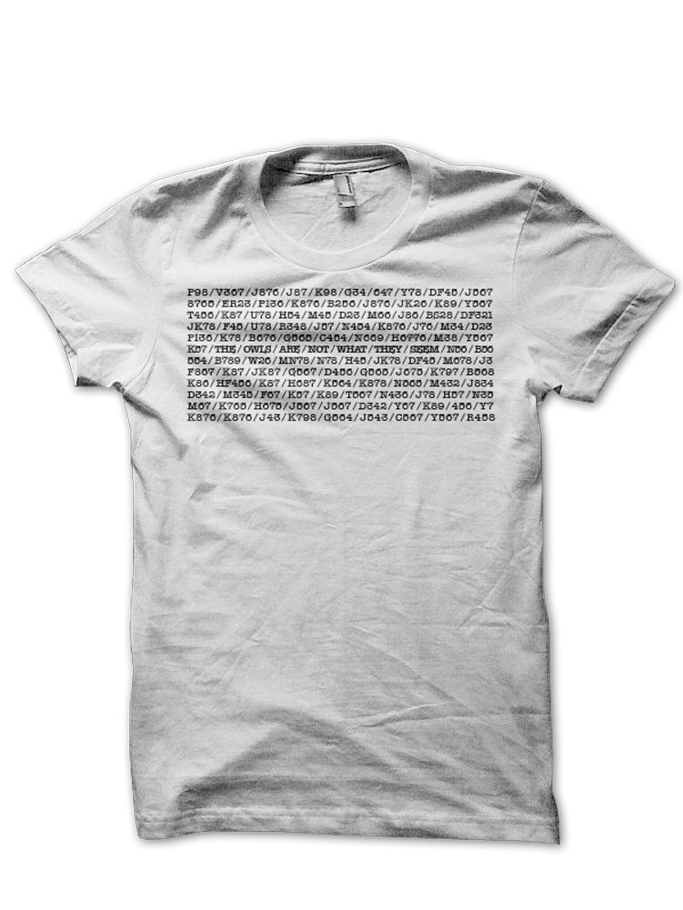 Yohji's Tees Men's White Twin Peaks The Owls Are Not What They Seem T-Shirt (Xxxl)