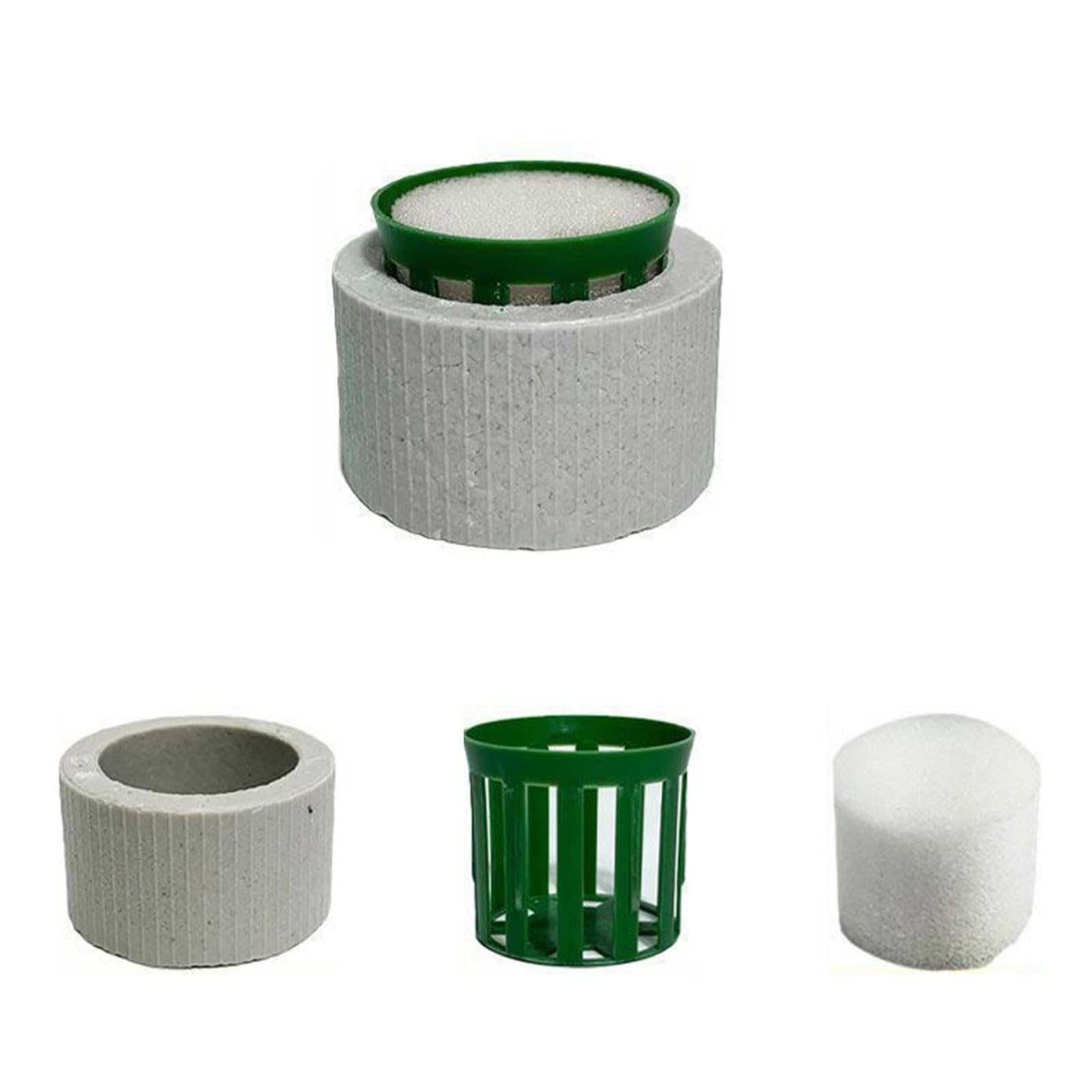 Ancoraggi per piante in ceramica con inserto in spugna, per una crescita sicura della vegetazione dell'acqua in acquari, paesaggi, acquari, piante, pesi, 30 pezzi