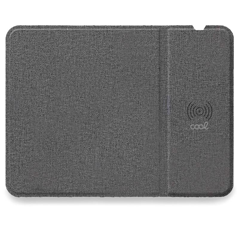 Alfombrilla Ratón Cool Mousepad + Base Carga Inalámbrica Qi 15W