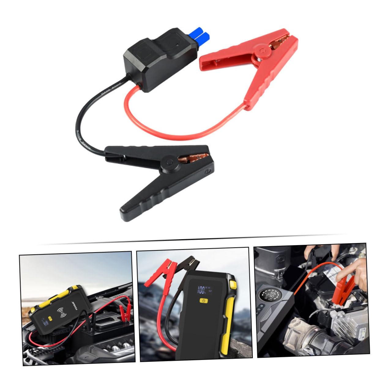 SOLUSTRE 5 Sztuk Kabel Rozruchowy Akumulatora Samochodowego Do Awaryjnego Wyposażenia Samochodowego Wytrzymałe Kable Rozruchowe Uniwersalny Przewód Zasilający Zasilacz Samochodowy Kabel