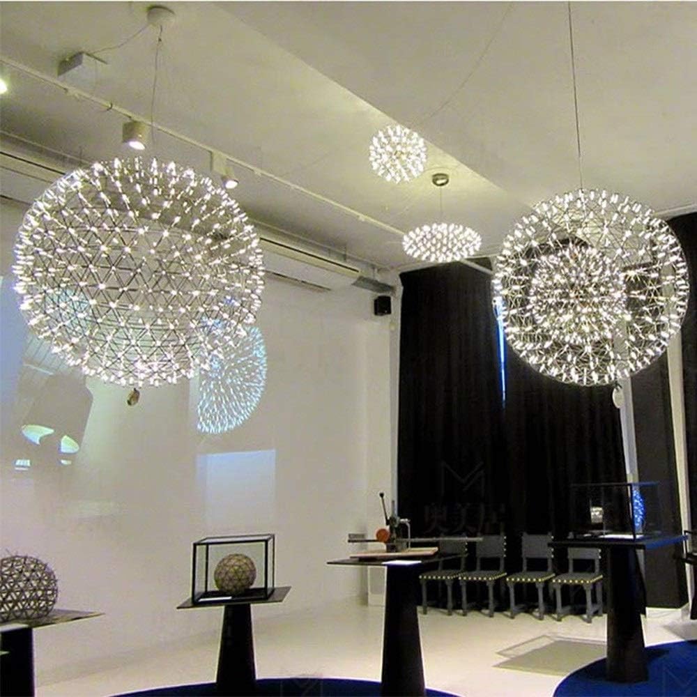 Żyrandol sufitowy, europejska pusta geometria, kreatywny żyrandol ze stali nierdzewnej, lampa wisząca, latarnia, postmodernistyczna, niesamowita restauracja, kuchnia, bar, dekoracj