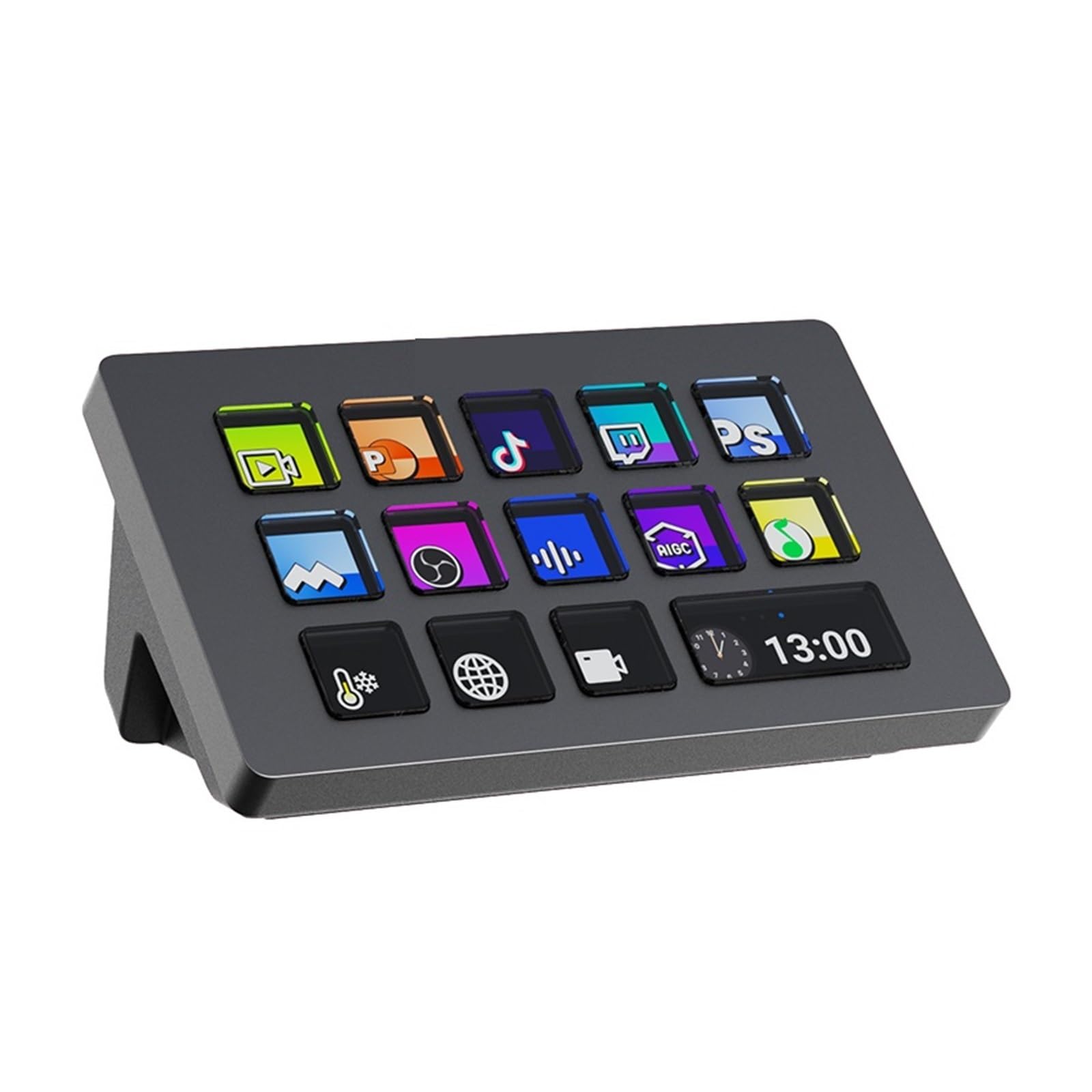 Mixer Audio, Kontroler Transmisji Strumieniowej D200 Z 13 Przyciskami LCD