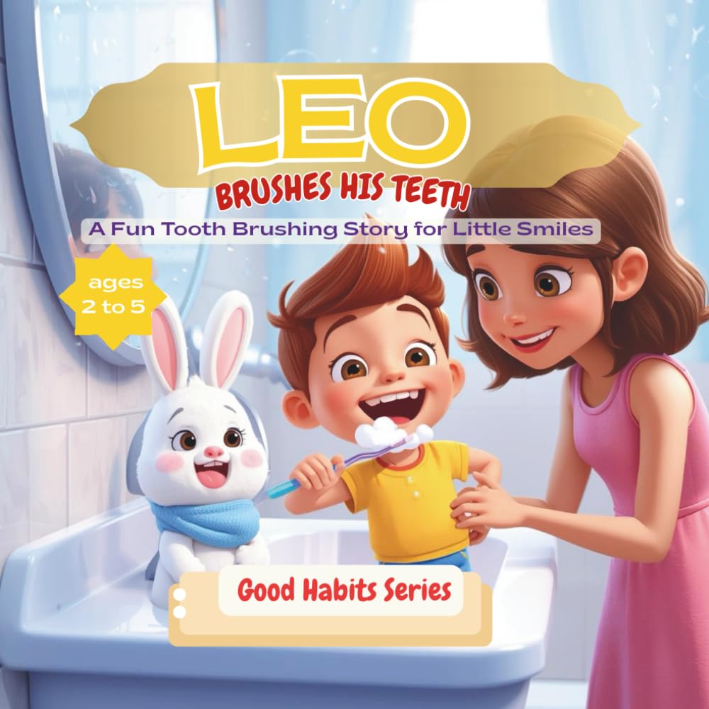 LEO BRUSHES HIS TEETH: A Fun Tooth Brushing Story for Little Smiles, perfect for ages 2–6, Teach Your Kids Good Habits & Hygiene with This Series, book 1 of the series (GOOD HABITS SERIES)