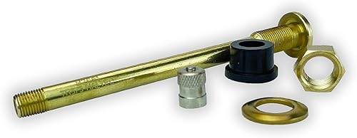 Miniatura 4 de Haltec Twenty Five TR573A - Vástagos rectos de válvula de latón para camiones y autobuses de 4 38 pulgadas para ruedas de 22.5 y 24.5 con orificios