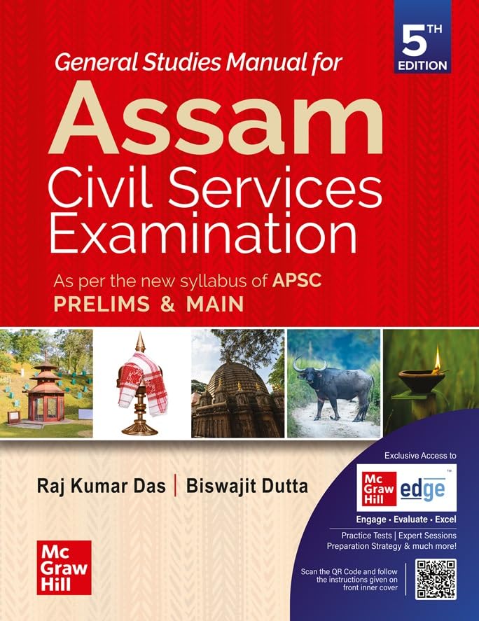 APSC book 2025: General Studies Manual for Assam Civil Services Examination | English | 5th Edition | APSC- GS Manual