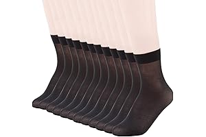 12 Pairs Women's Ankle High Sheer Black Nylon Socks