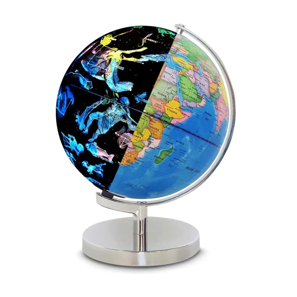 Globe, Interactive Astronomy and Geography Map Children's Educational Lighting Clear Text Marking