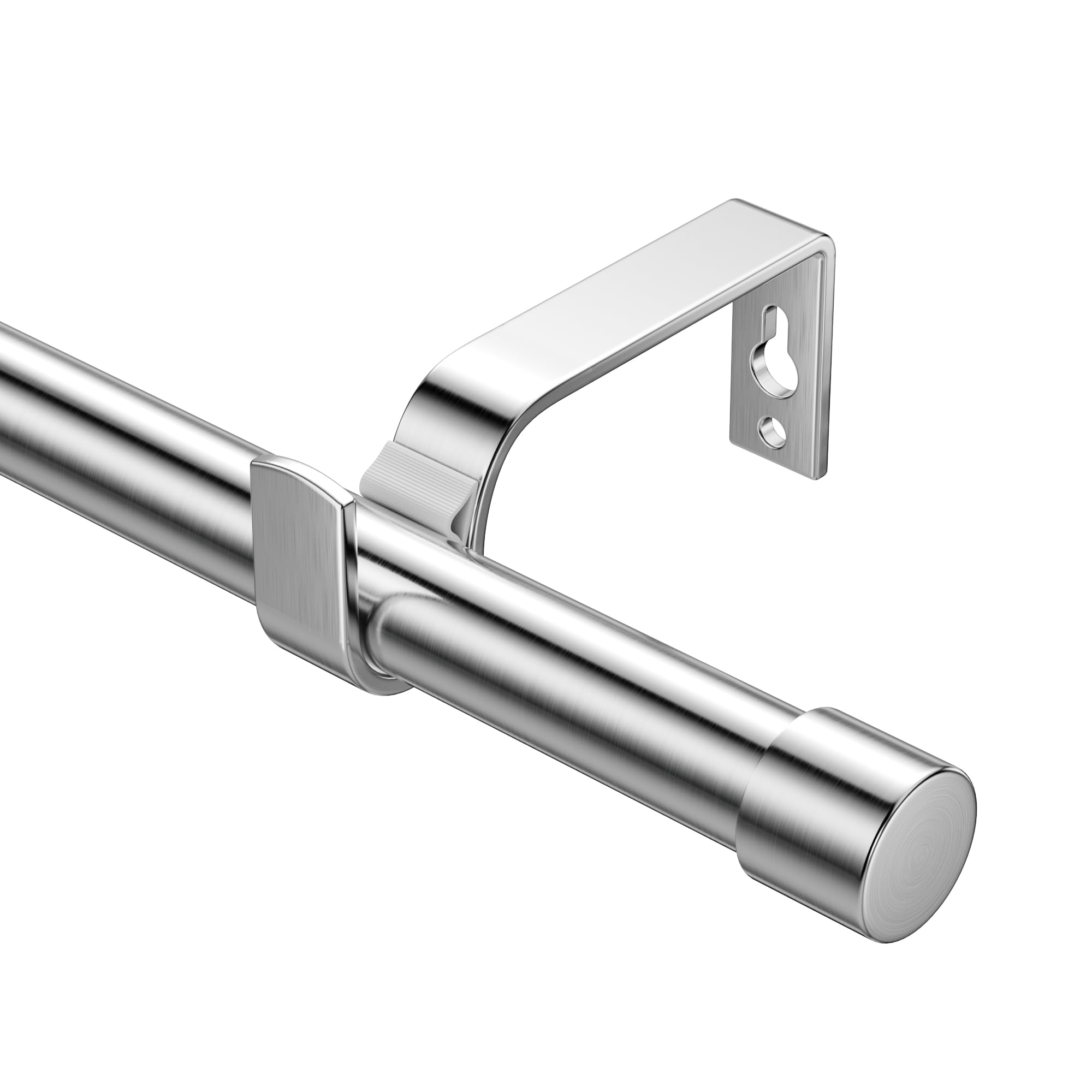 Barras de cortina extensibles 76-350 cm, diámetro de 19 mm, barra de cortina ajustable con tiradores para cortinas con ojales, elegantes barras decorativas para dormitorio