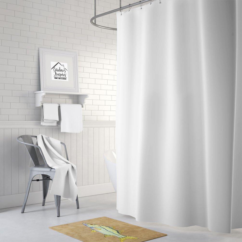 Caroline's Treasures 8819RUG Snook Machine Washable Memory Foam Mat, Bathroom Rug, Non-Slip Bath Mat, Durable Thick Washable Rugs for Kitchen, Bathroom Quick Dry, Decorative Artwork,