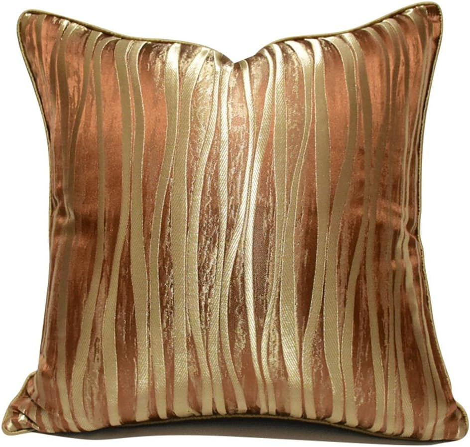 Caramel Color Sofa Pillow Stripes Hotel Homestaymodel Room Comfortable Living Room Home Decoration Pillow
