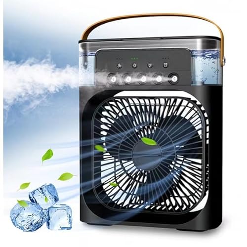 losipoka Ventilador Portátil de Mesa Mini Ar Condicionado Umidificador Climatizador Pode Colocar Gel