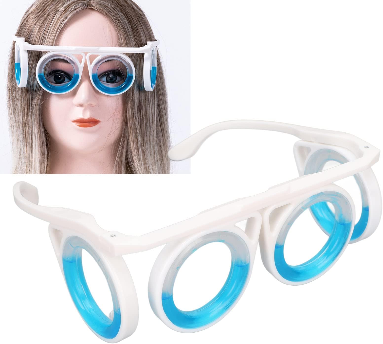 Motion Sickness Glasses, Liquid Design No Lenses Lightweight Anti Motion Sickness Glasses, Foldable Portable Raised Airsick Sickness Seasickness Glasses, for Traveling by Car, Airplane or Sea