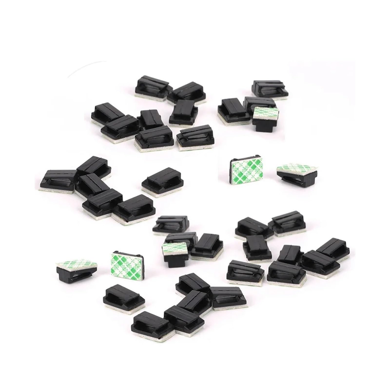 KXFVYNE Car Self Adhesive Cable Clip Auto Driving Recorder Wire Management Clamps Data Line Organizer Cord Tie Holder Fixed(40PCS)