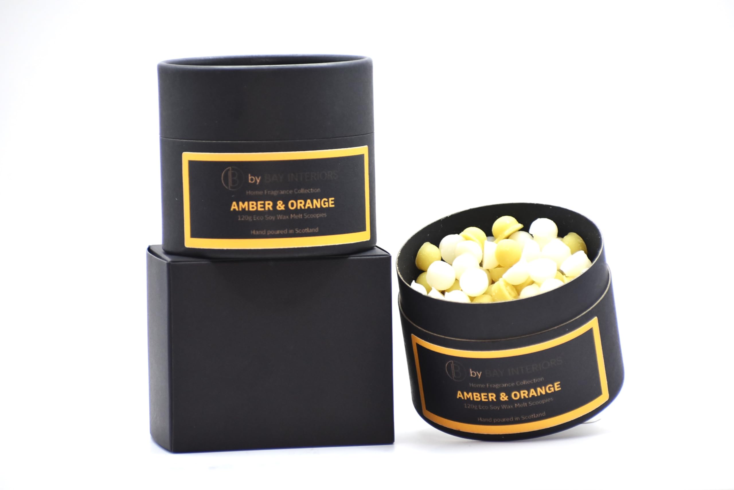 Scoopies Eco Soy Wax Scoopable Melts Highly Scented Vegan No Plastic 120g by Bay Interiors (Amber & Orange) - Image 2