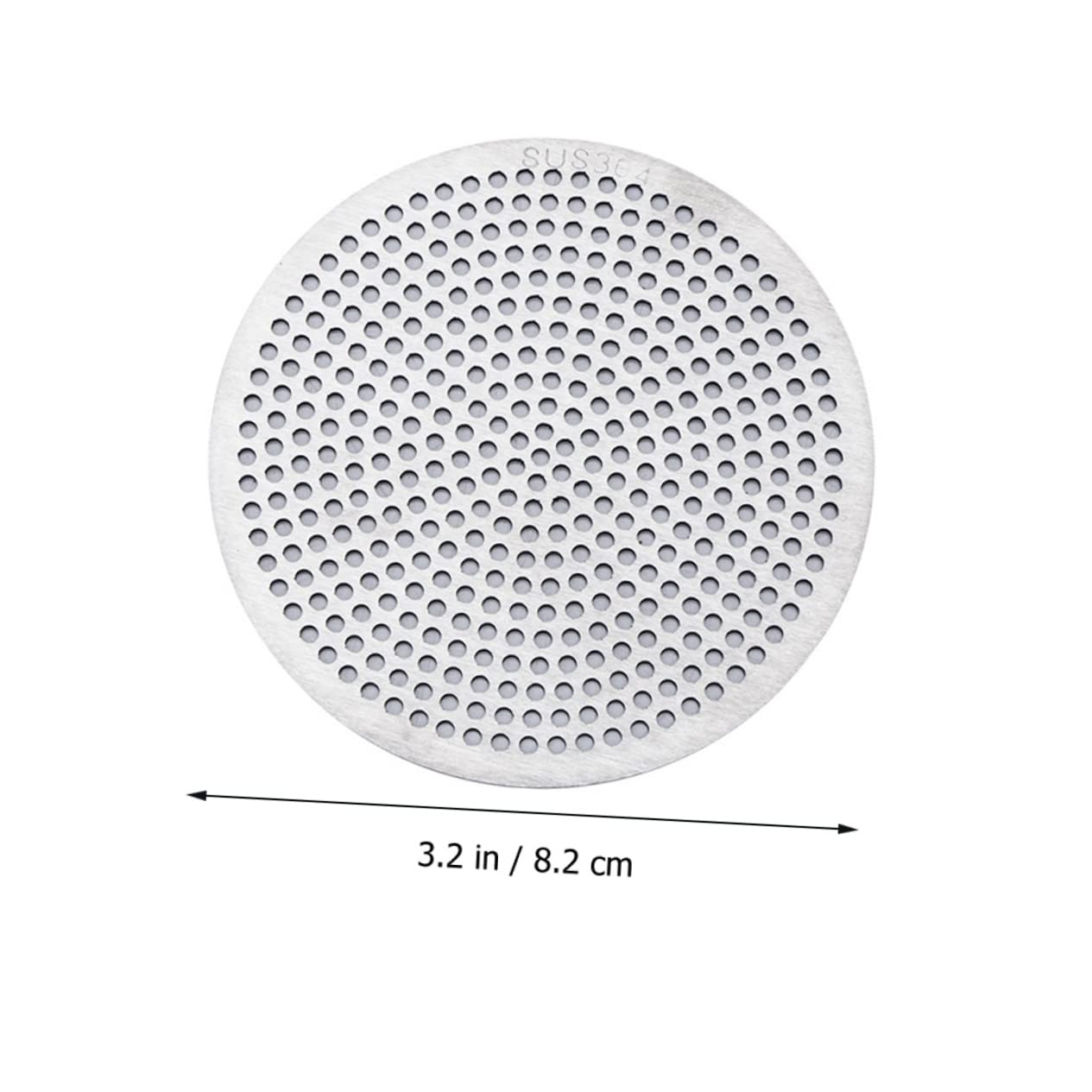 Operitacx 5 Piezas Filtro de Acero Inoxidable baño recogedor de desagüe de Ducha de Pelo colector de desagüe de la Ducha tapón de Pelo para desagüe de Ducha Ronda Acero Inoxidable 304 Plata
