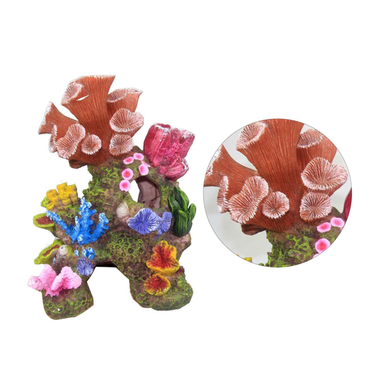 BESPORTBLE Adorno de Coral de Imitación para Acuario Paisaje de Falso Decoración de Pecera Material Seguro para Agua y de Limpiar 1 Pieza