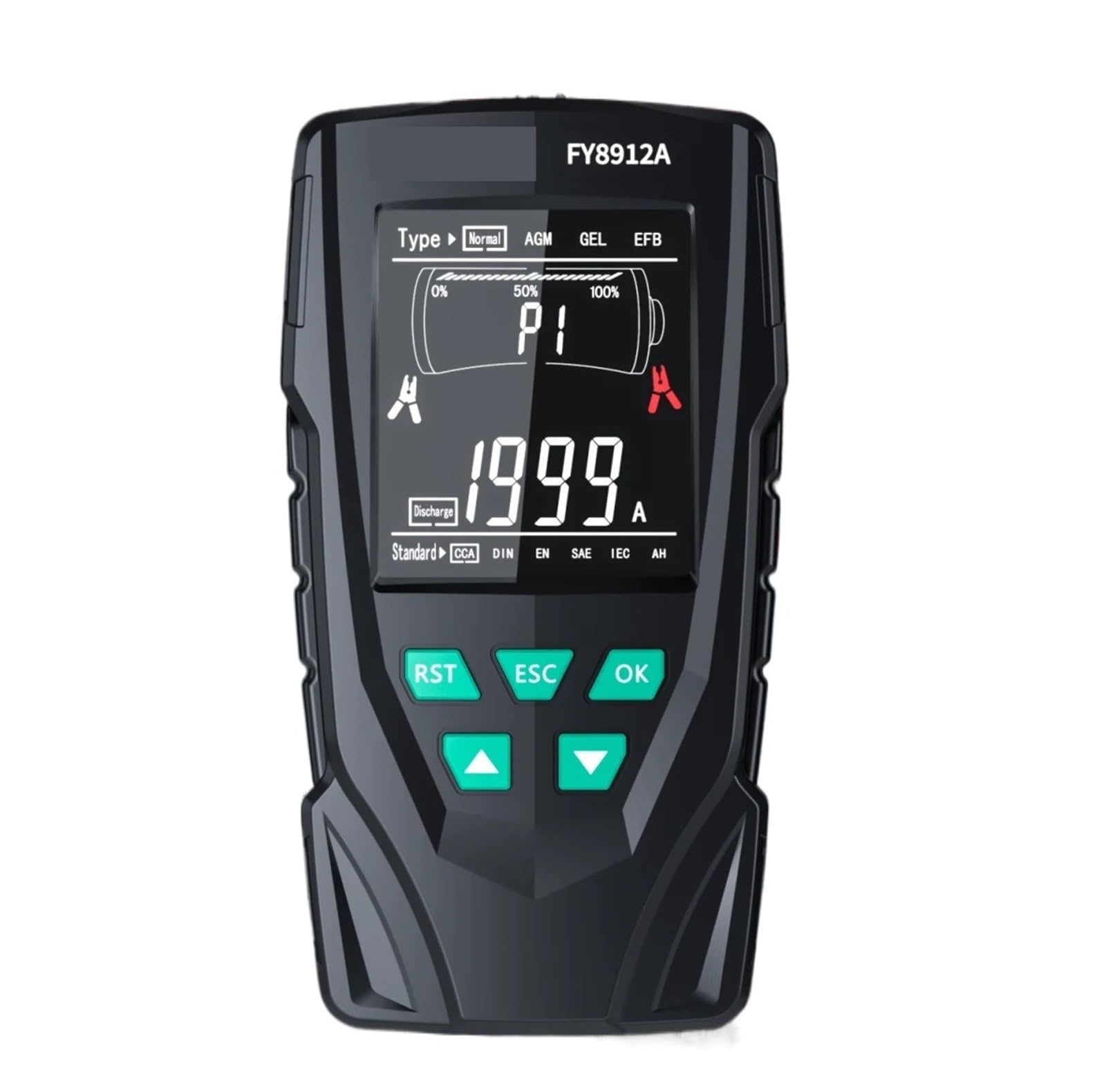 Tester Batteria, FY8912A Tester del a batteria 'auto 12V 24V Analizzatore del 'auto, moto, camion 50-2000CCA Strumento di prova di carica e avviamento