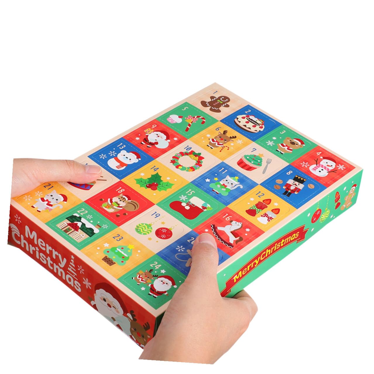 BESPORTBLE Adventskalender Countdown Boxen 15 Stück mit 24 Fächern Leere Schokoladenschachteln zum Befüllen für Kinder und Familien Selbstgemacht Weihnachtskalender 2025