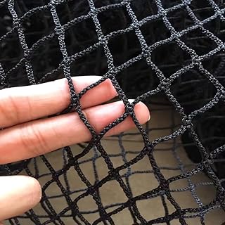 Red de Seguridad para Escaleras, Red de Seguridad para Lofts, Red de Seguridad para Gatos y Mascotas, Red de Protección para Interiores y Exteriores, Barandil(Size:1.5M×2M(5FT×6.5FT),Color:Negro)
