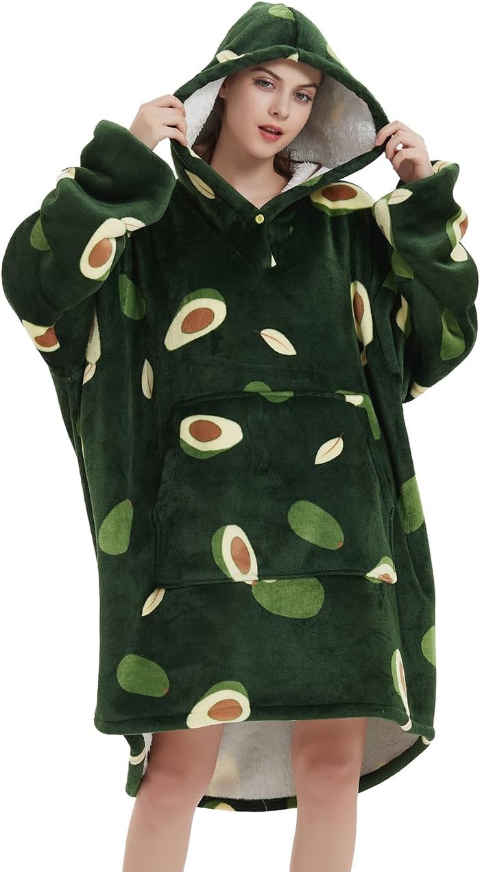 NAFLEAP Blanket Hoodie Women Wearable Blanket Adult Oversized Fleece Sherpa Christmas Sweatshirt Gift for Women - Image 4