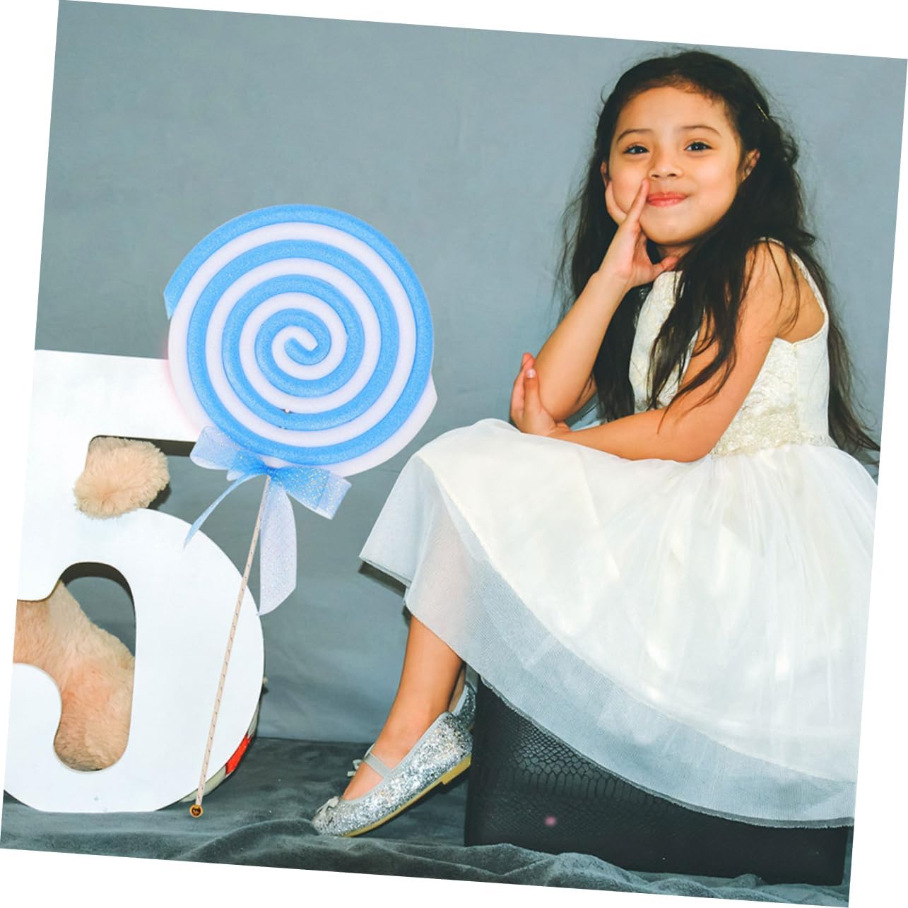 LIFKOME 2pcs Simulation Giant Lollipop Models Versatile Photo Prop Resilient Lollipop Props for Party Photo Booth