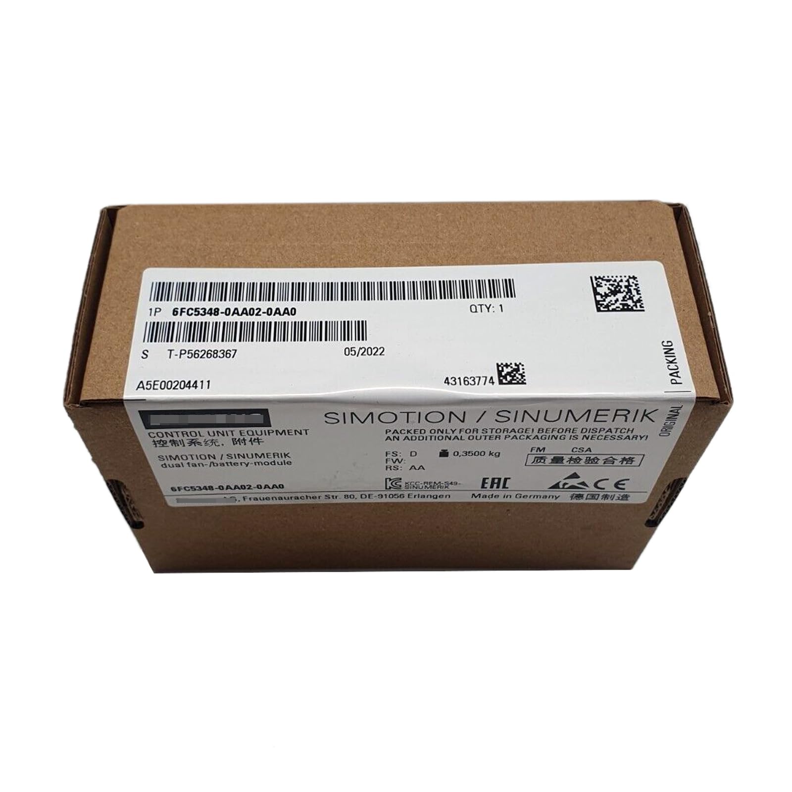 LYEUXHJPX 6FC5348-0AA02-0AA0 New and Sealed in Box 6FC53480AA020AA0 1 Year Warranty