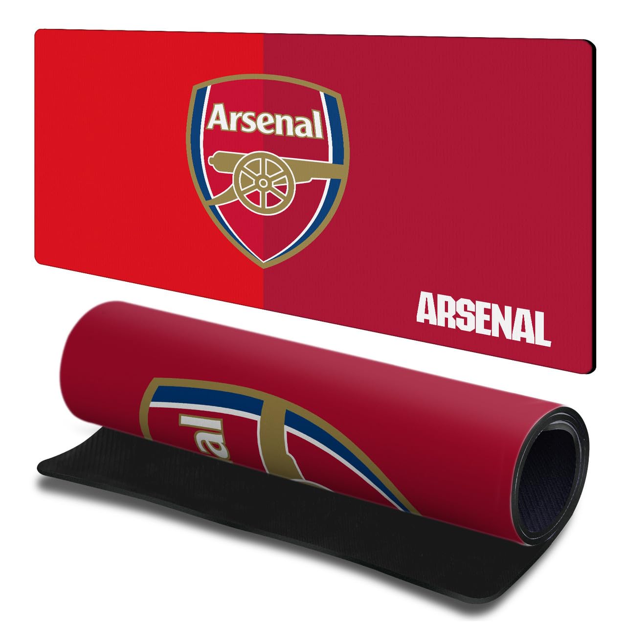 Head Case Designs Officially Licensed Arsenal FC Full Color Crest Logo & Patterns Gaming Office Desk PC Keyboard Mouse Mat Pad 23.62 x 11.81 x 0.12 inches (600 x 300 mm) - L — image 1
