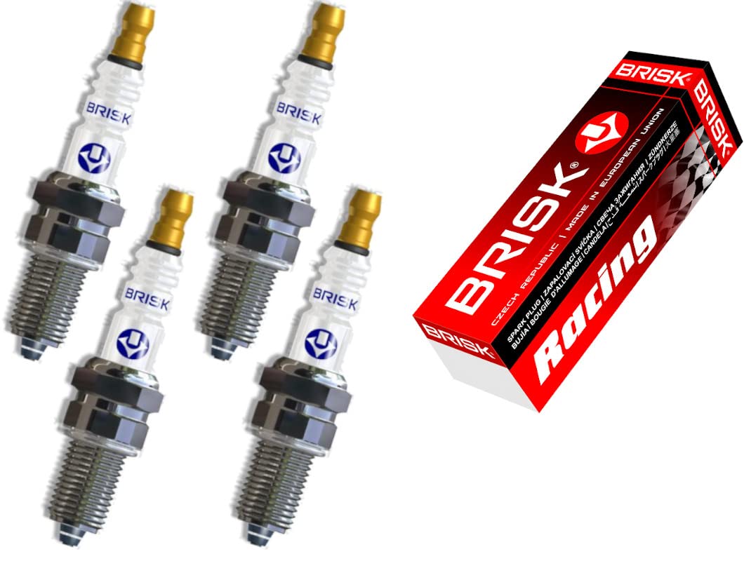 Brisk Premium Racing CR10ZS 1968 - Candele d'accensione, confezione da 4