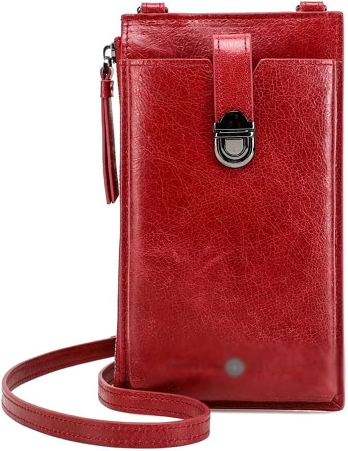 Mobile Phone Bag Women's Messenger Leather Mini