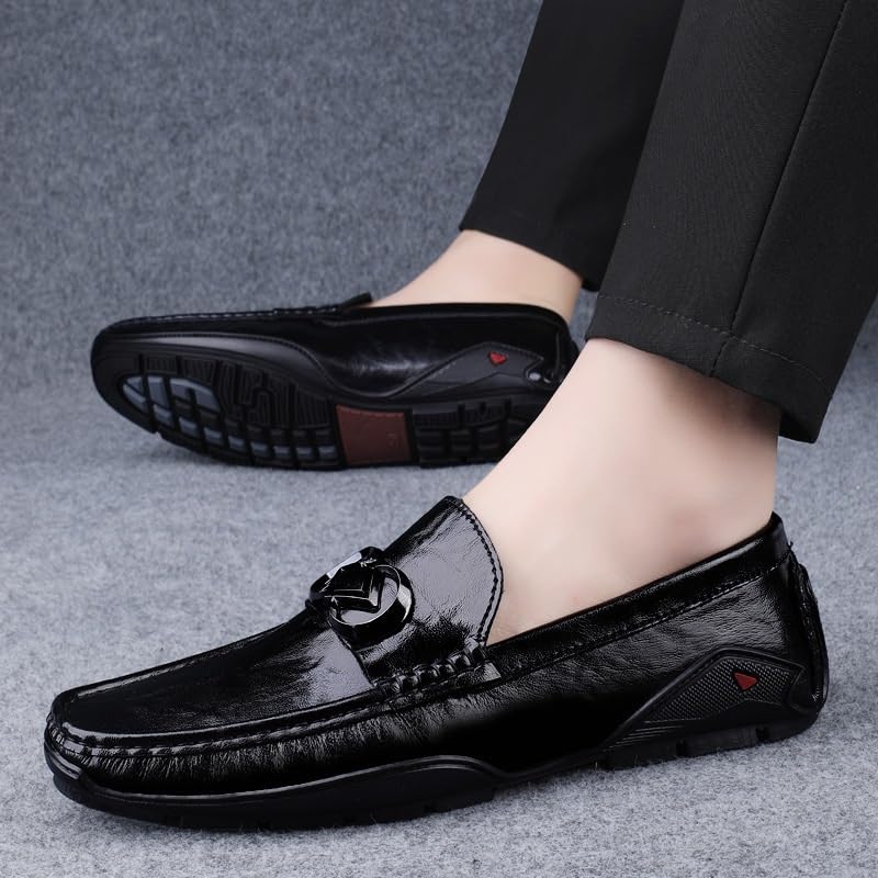 Men's Dress Shoes Formal Work Slip-On Business Loafers Shoes Casual Leather Men Oxfords Shoes2