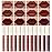 QiBest 12Pcs Matte Liquid Lipstick Set for Girls & Women, 24 Hours Long Lasting Waterproof Nude & Dark Red Lip Gloss Makeup Gift Kits, Velvet Non-Stick Cup Mate Duracion 24 Horas Originales Lip Stains