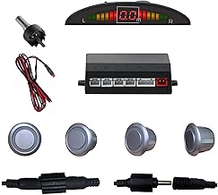 Parking Sensor Kit Backup Sensor Kit Reverse Sensor for Car 18 Color Options for Probes Adjustable Alarm Volume Professional Sensore de Reversa para Carro Safe Driving Assistant SilverLight