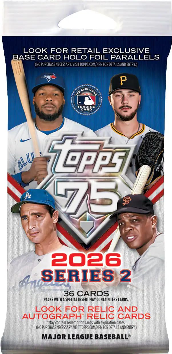 Topps 2026 Series 2 Baseball Fat Pack, 36 Cards