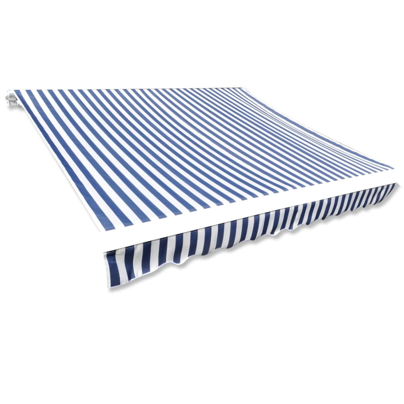 GJZQDKX UV-Resistant Sail Shade Canopy Blue & White 450 x 300 cm Outdoor Sun Protection Awning for Patios Terraces and Gardens - Perfect for Backyard Use