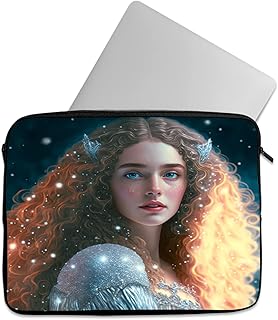 شنطة لاب توب كاجوال مطبوعة بسوستة من تات للاب مقاس 14 بوصة -512 أسود