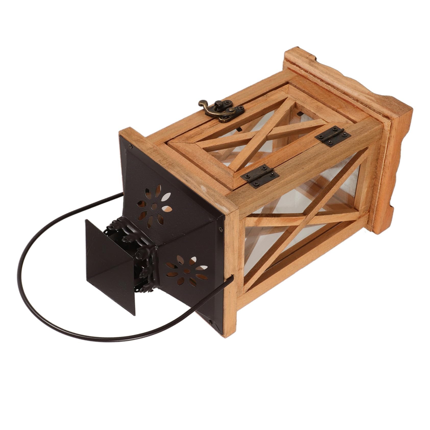 TOYANDONA Rustikale Teelichthalter Kerzenlaterne Retro Dekoration für Wohnzimmer Hochzeitsdeko Langlebiger Kerzenhalter