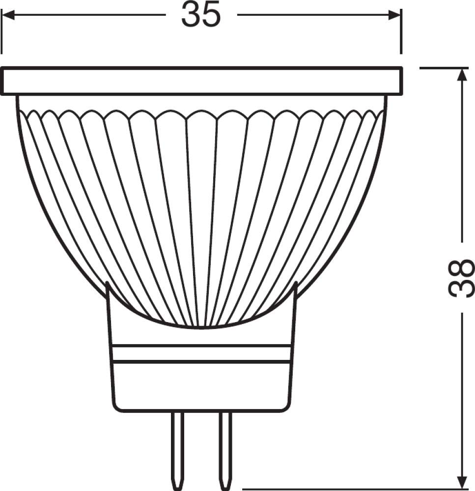 Osram Dimmbare MR11 LED Reflektorlampe mit GU4 Sockel, Warmweiss (2700K), Glas Spot, 3.2W, Ersatz für 20W-Reflektorlampe,LED SUPERSTAR MR11 12 V, Warmweiß (Packung mit 4)