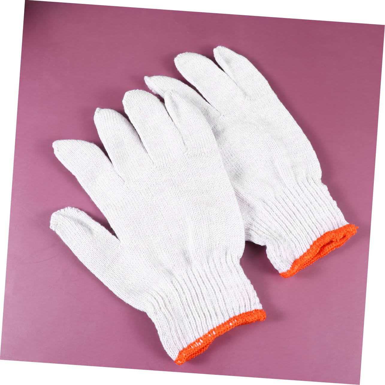 iplusmile Moufles de Travail en Nylon et Fil de Coton Blanc Lot de 24 Paires Antidérapants pour Protection Industrielle et Divers Types de Travaux