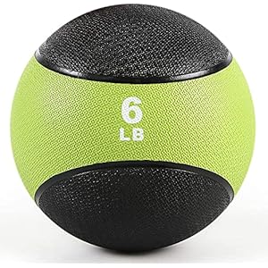RitFit Weighted Medicine Ball – Non-Slip Rubber Shell & Dual Texture Grip – Workout Exercise Ball for Core Strength, Balance Training, Coordination Fitness – Multiple Weights & Colors