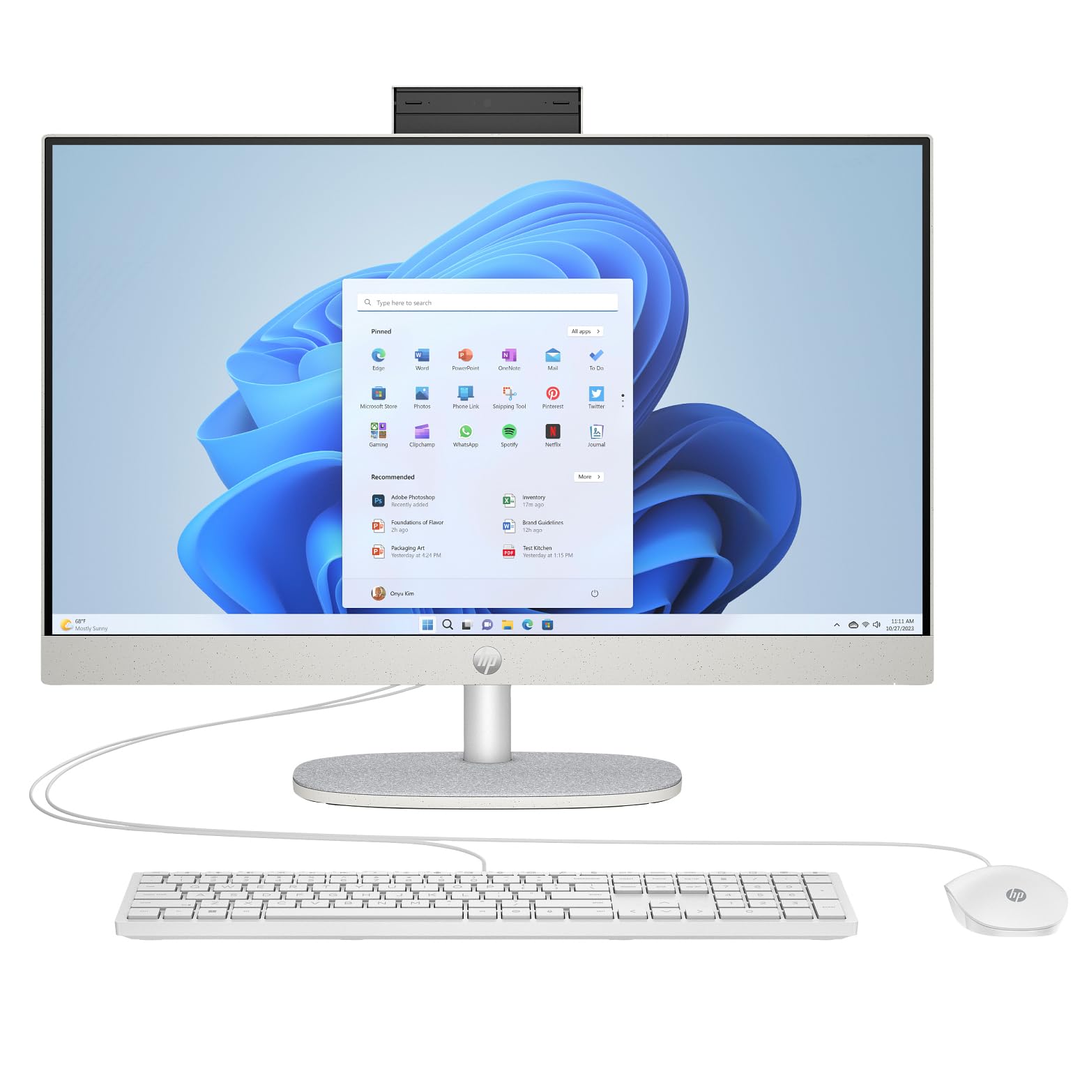 Amazon.com: HP 24 Touchscreen All-in-One Desktop Computer, 8GB