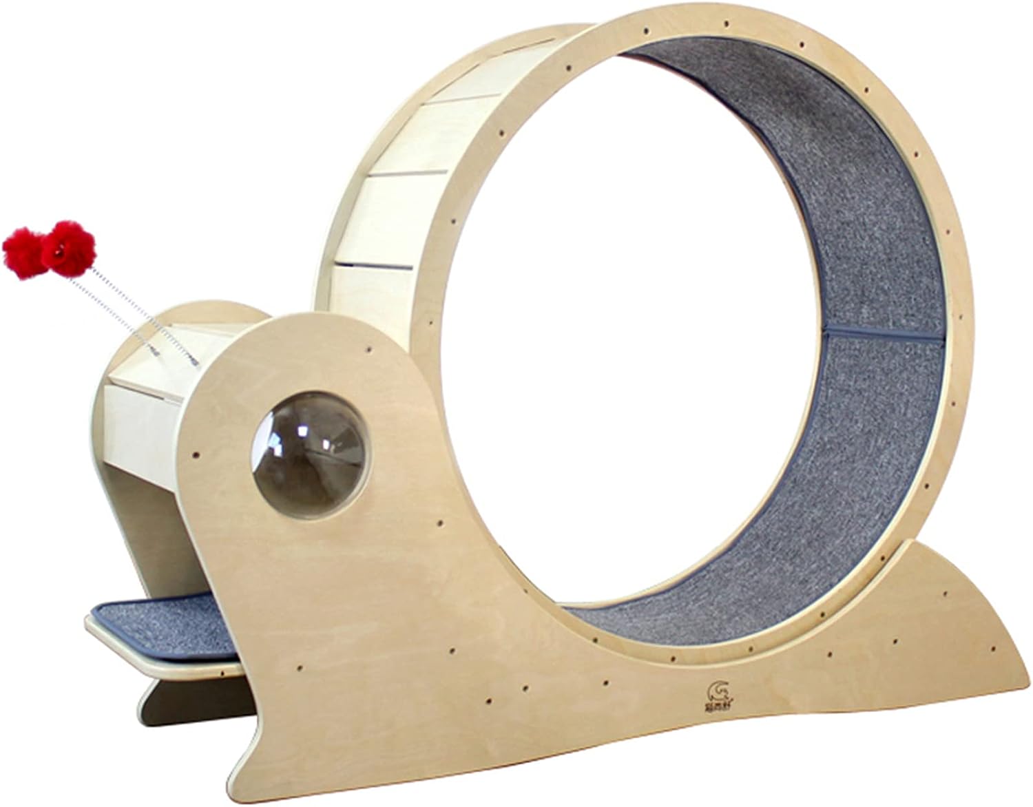 猫タワー ホイールフォーシーズンズユニバーサルを実行している猫ホイールウッド猫クライミングフレーム 猫のトレッドミル 大型の木のロー